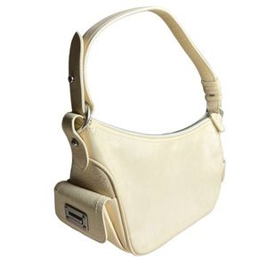 Ralph Lauren Y2K beige leather shoulder bag